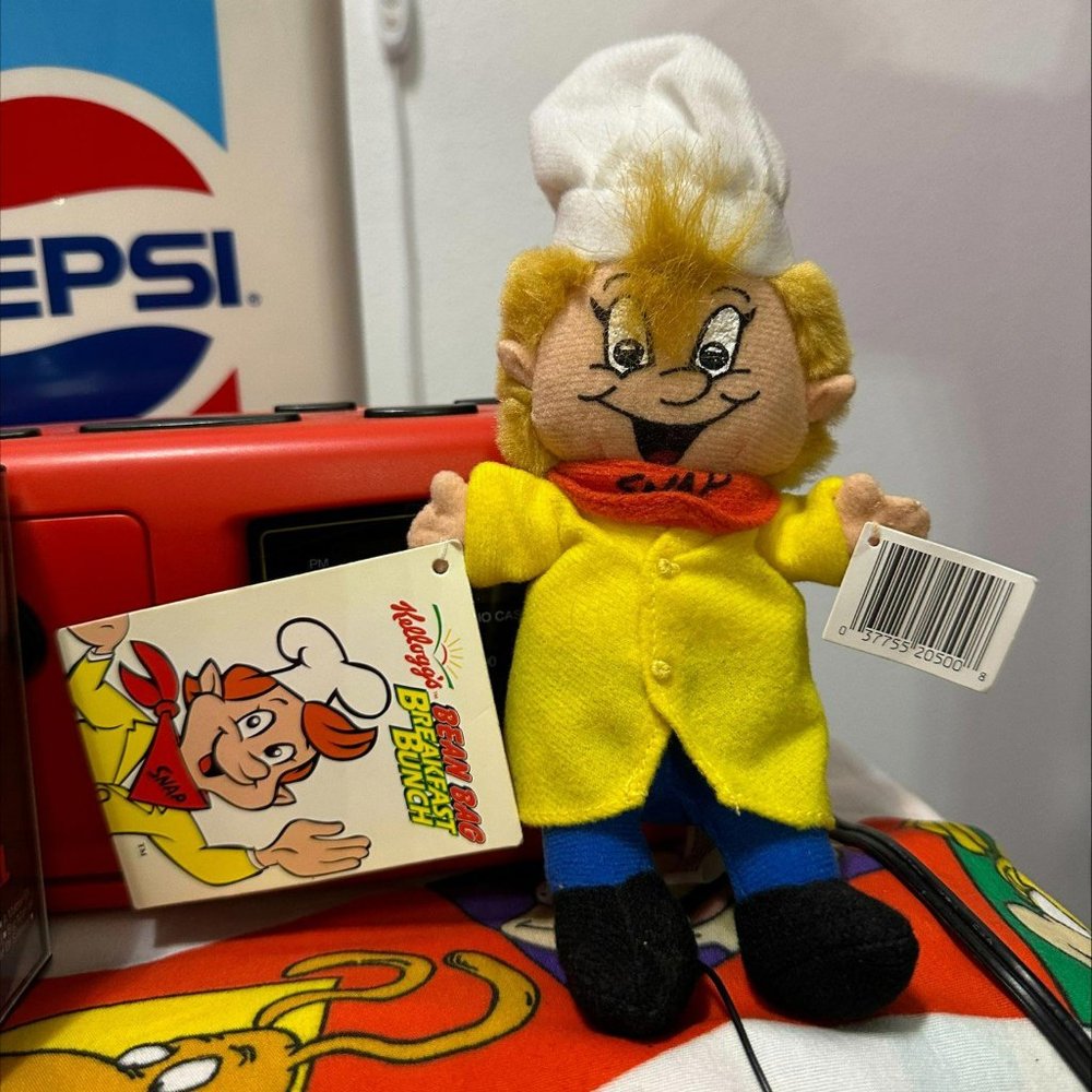 1997 KELLOGG'S‎ BEAN BAG BREAKFAST BUNCH SNAP PLUSH